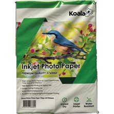 Koala Papers Epson WF-7835DTWF   ile Uyumlu Yapışkanlı Adhesive Sticker Premium Parlak  A4 Fotoğraf Kağıdı 135 Gr. 50 Adet