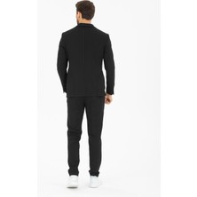 Spor Ipli Erkek Takım Elbise Slim Fit Yazlık Full Likralı
