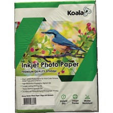 Koala Papers Lexmark Yazıcılar Için Yapışkanlı Adhesive Sticker Premium Parlak  A4 Fotoğraf Kağıdı 150 Gr. 20 Adet