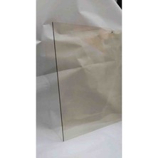 14 x 27 Yüksek Isıya Dayanıklı Şömine Kuzine Soba Camı 4 mm - Seramik Cam