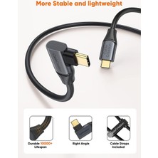 Cablecreation Varjo Aero Vr Gözlük Uyumlu Type-C To Type-C Kablo 5m USB 3.2