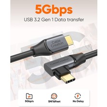 Cablecreation Shinecon SC-AI06 Vr Gözlük Uyumlu Type-C To Type-C Kablo 5m USB 3.2