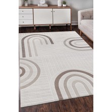 Roma Beyaz Bej Halı Modern Dokuma Halı Yumuşak Oturma Odası Salon Çocuk Odası Mutfak Halısı F0424