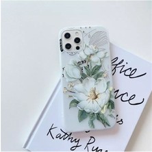 Iphone 6s Şık Tasarım Çiçek Desenli Şeffaf Kılıf