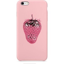 Galaxy Note 5 Parlak Çilek Desenli Silikon Kılıf