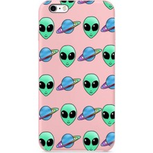 Xiaomi Redmi 5+ Plus Uzaylı ve Satürn Desenli Silikon Kılıf