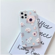 Galaxy A51 Şık Tasarım Çiçek Desenli Şeffaf Kılıf