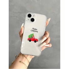 Samsung A10 Uyumlu Christmas Baskılı Şeffaf Telefon Kılıfı