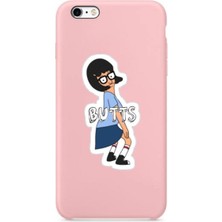 Apple Iphone 6 Plus Kız ve Yazı Desenli Silikon Kılıf