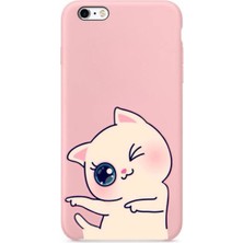 Galaxy S5 Mini Sevimli Kedi Desenli Silikon Kılıf