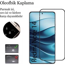CepStok Xiaomi Redmi Note 14 Kırılmaz Cam 5d Tam Kaplayan Temperli Ekran Koruyucu