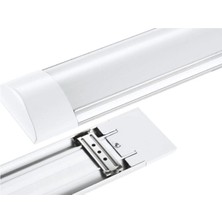 MB 4 Adet Beyaz Işık 40 Watt 120  cm  T5 Floresan Yatay Bant Armatür Tasarruflu Ampül Ultralife