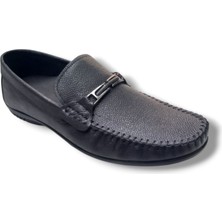 Growish GR0296  Deri Erkek Hareketli Tokalı Babet Loafer Ayakkabı