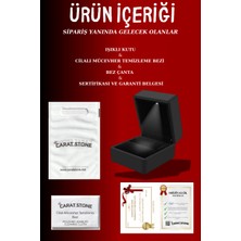 Işıklı Kutuda Gerçek 925 Ayar Gümüş Baget Tamtur Alyans Yüzük