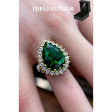  ışıklı Kutuda 925 Ayar Gümüş Hürrem Sultan Yüzük