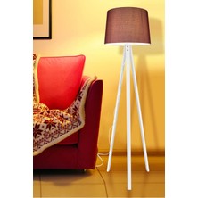 Deko Lambader Beyaz Ayak / Bordo Şapka