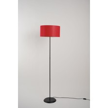 Venus Metal Lambader Siyah-Kırmızı (38 x 38 x 145  cm )