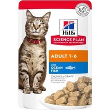 Hills Adult Okyanus Balıklı Pouch Yetişkin Konserve Kedi Maması 85 gr
