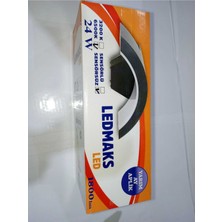 Ledmaks Siyah LED Yarım Ay Aplik 6500K (Beyaz Işık)