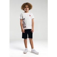 Erkek Garson Bermuda Takım Beyaz