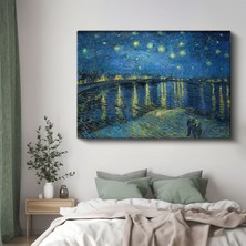 Vincent Van Gogh - Rhône Üzerinde Yıldızlı Gece Kanvas Tablo