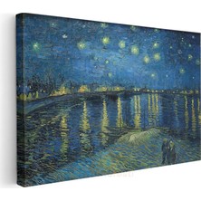 Vincent Van Gogh - Rhône Üzerinde Yıldızlı Gece Kanvas Tablo
