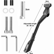 Serendipitous 20 Inç 24 Inç 26 Inç Bisiklet Kickstand Elektrikli Bisiklet Kickstand Destek Standı Ayarlanabilir Yan Park Braketi Parçaları (Yurt Dışından)