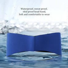 Serendipitous Yüzme Kulak Saç Bandı Kadın Erkek Yetişkin Çocuk Neopren Kulak Bandı Yüzme Bandı Su Koruyucu Dişli Kafa Bandı (Mavi/m) (Yurt Dışından)