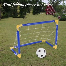 Serendipitous Kapalı Mini Katlanır Futbol Futbol Topu Kale Sonrası Net Set + Pompa Çocuk Spor Açık Ev Oyun Oyuncak Çocuk Doğum Günü Hediyesi Plastik (Yurt Dışından)