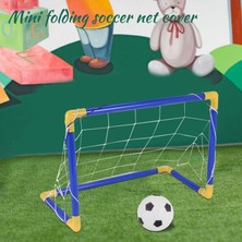 Serendipitous Kapalı Mini Katlanır Futbol Futbol Topu Kale Sonrası Net Set + Pompa Çocuk Spor Açık Ev Oyun Oyuncak Çocuk Doğum Günü Hediyesi Plastik (Yurt Dışından)