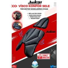 Jiekai Universal Motosiklet Konfor Sele Ön ve Arka Takım Tüm Motorlara Uyumlu Ezilme Yapmaz