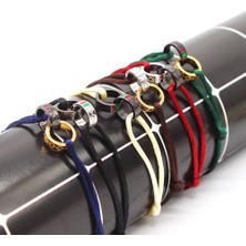 No.6 Boyutu Totabc Paslanmaz Çelik Ayarlı Halat Iki Renk Metal Aşk Mektubu Kazıma Bileklik Kadın Erkek Cinsiyetler Arası Sevgililer Günü Modası (Yurt Dışından)