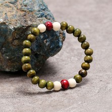 Ab5 Erkek Kadınlar Için El Yapımı Vintage Buddha Ahşap Boncuk Bileklik - Trend Takı (Yurt Dışından)