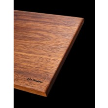 F&s Woodart 40 x 27,5 cm Yekpare Masif Eksiz Tek Parça Doğal Ahşap Kesme Sunum Et Ekmek Sebze Doğrama Tahtası