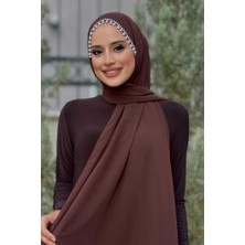 Incili Şal 2028 Kahverengi