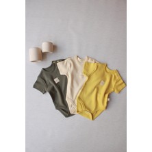 Oh La La Koala 3lü Basic Kısa Kollu Çıt Çıtlı Body Zıbın Model 8