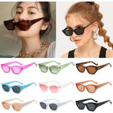 Xifu Shop C No.4 2021 Yeni Retro  Vintage Küçük Kare  Uv Koruma Leri Motosiklet Sürme Gözlüğü (Yurt Dışından)