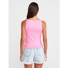 21048 Halter Yaka Top-Pembe