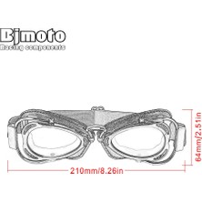 Xifu Shop C Bronz Kırmızı Stil Bjmoto Ool Mtb Bisikletçi Gözlüğü Motosiklet Gözlüğü, Scooter Moto Aviator Vintage  Motokros Gözlüğü (Yurt Dışından)