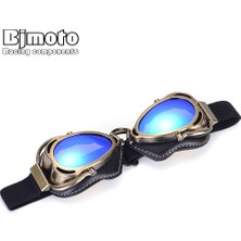 Xifu Shop C Bronz Kırmızı Stil Bjmoto Ool Mtb Bisikletçi Gözlüğü Motosiklet Gözlüğü, Scooter Moto Aviator Vintage  Motokros Gözlüğü (Yurt Dışından)