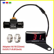 Xifu Shop C 16MM Vespa Gts Tmax Nmax Pcx Forza 350 Xmax  Dijital Ekran Sensörlü Motosiklet Termometresi Sıcaklık Göstergeleri (Yurt Dışından)
