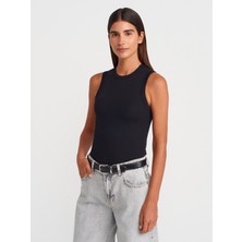 21059 Fitilli Top-Siyah