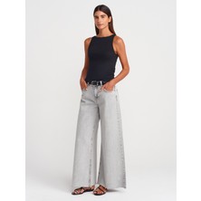 21048 Halter Yaka Top-Siyah