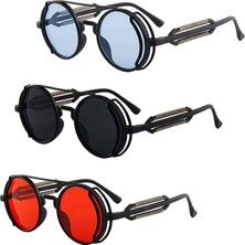 Xifu Shop C No.2 ve Erkekler  Moda Punk Yuvarlak Çerçeve  Gotik Renkli Lensler Ler Steampunk Stil Ler (Yurt Dışından)