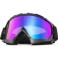 Xifu Shop C Lavanta Yüksek Kaliteli Renkli Kayak Gözlüğü Motosiklet Rüzgar Aynaları Güvenli Açık Hava Aktiviteleri Cinsiyetler Arası Uygun Koruyucu Sürme Gözlüğü (Yurt Dışından)