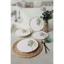 Keramika Bronze Palmiye Nordic Servis Tabağı 28 cm 6 Adet 22903