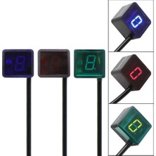 Xifu Shop C Kırmızı Stil Nordson 6 Hızlı Motosiklet Dijital Vites  LED Ekran Vites Kolu Mıknatıs Honda Yamaha Suzuki  (Yurt Dışından)