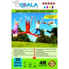 Koala Papers Brother Yazıcılar Için Evertday Premium Parlak 10X15CM Fotoğraf Kağıdı 300 Gr. 25 Adet