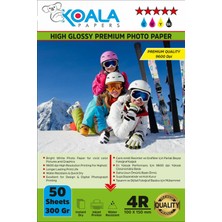 Koala Papers Epson 112 L6490 Evertday Premium Parlak 10X15CM Fotoğraf Kağıdı 300 Gr. 50 Adet