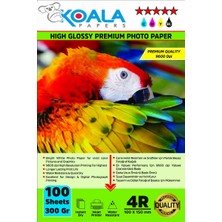 Koala Papers Epson 103 L4160 Evertday Premium Parlak 10X15CM Fotoğraf Kağıdı 300 Gr. 100 Adet